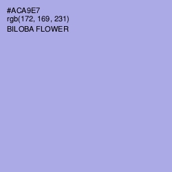 #ACA9E7 - Biloba Flower Color Image